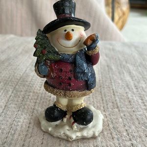 Resin Snowman Figurine